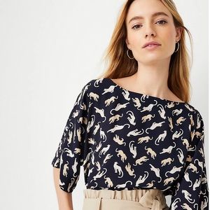 Cat Kimono Sleeve Top